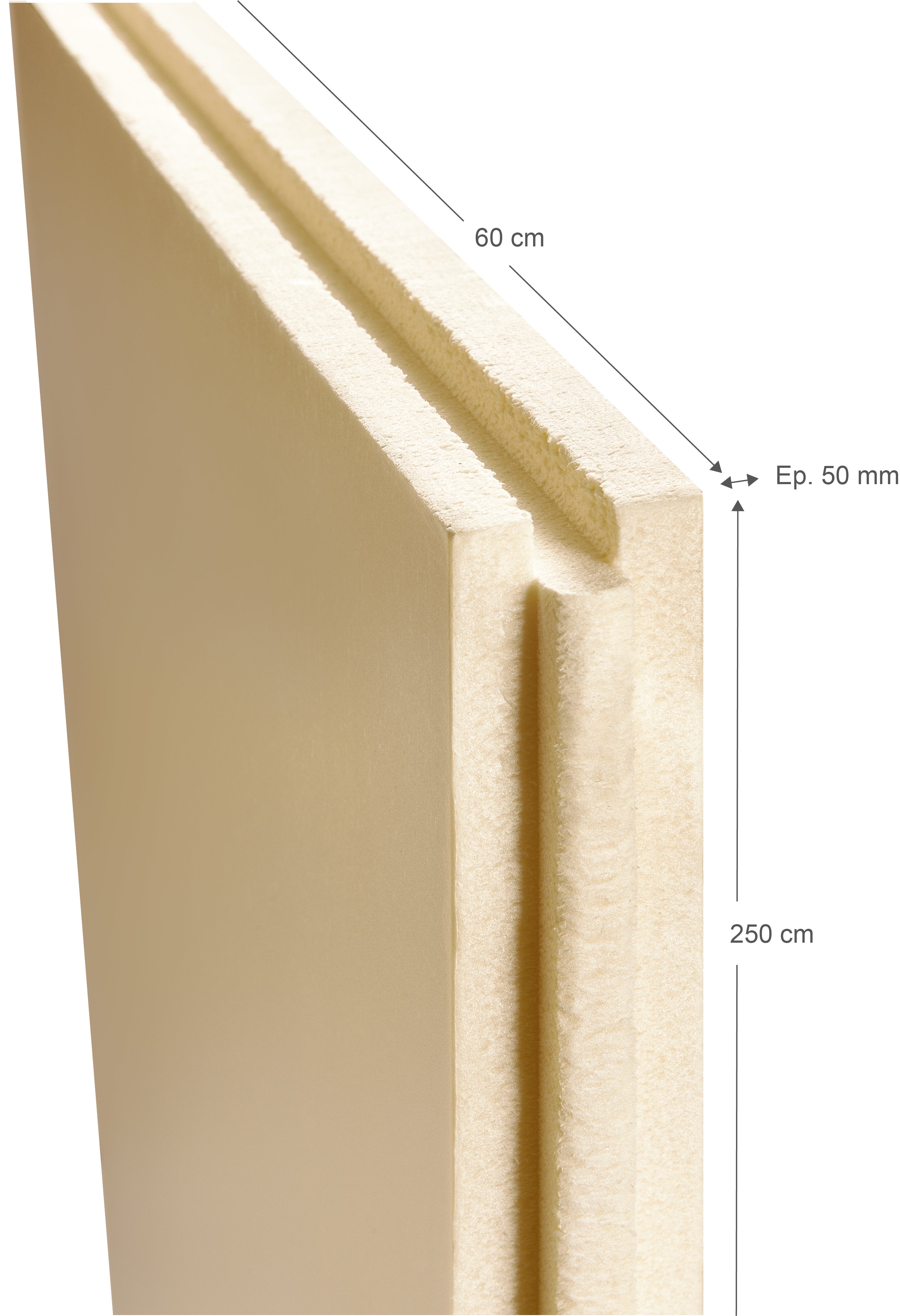Panneau polystyrène extrudé SOPREMA mur Ep.50mm,2.5x0.6m Leroy Merlin