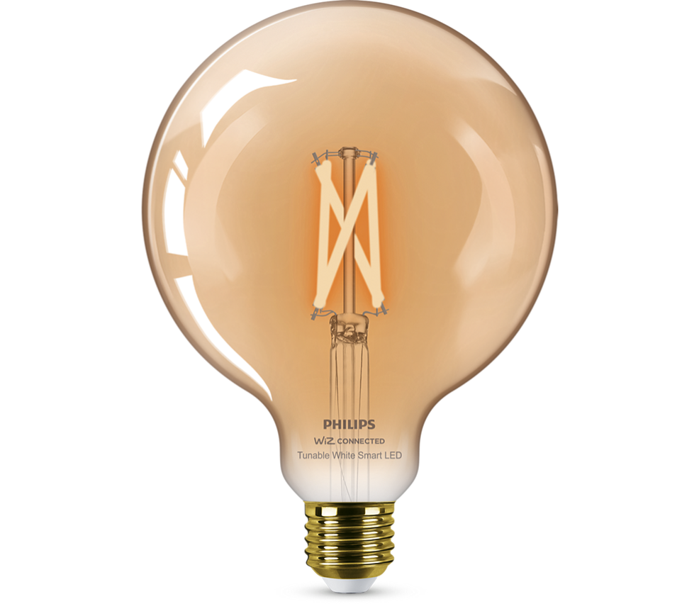 Ampoule led connectée globe 128mm E27, 640Lm = 50W, variation de blancs