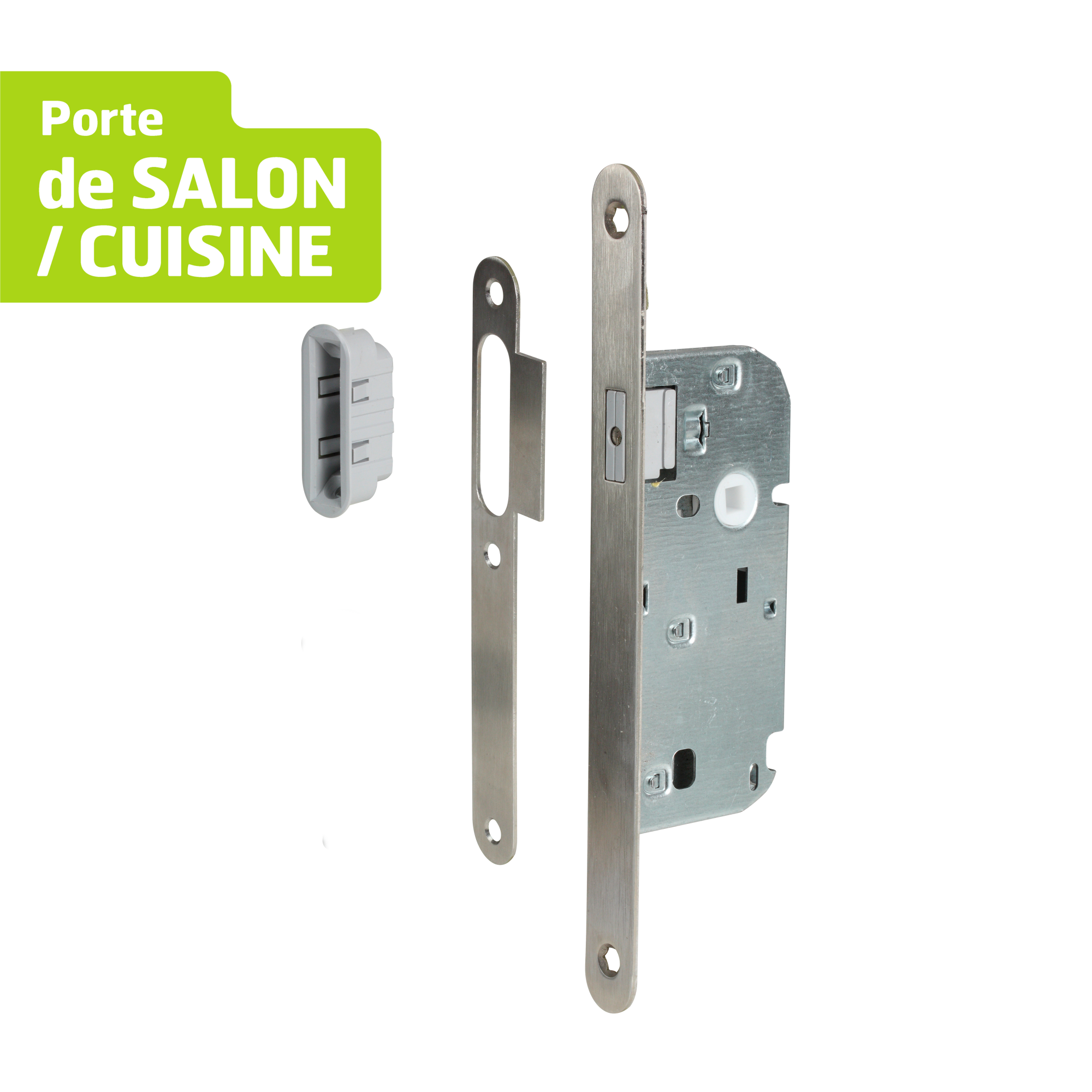 Serrure à Encastrer Tout Inox Avec Axe De 40 Mm Pour Profils
