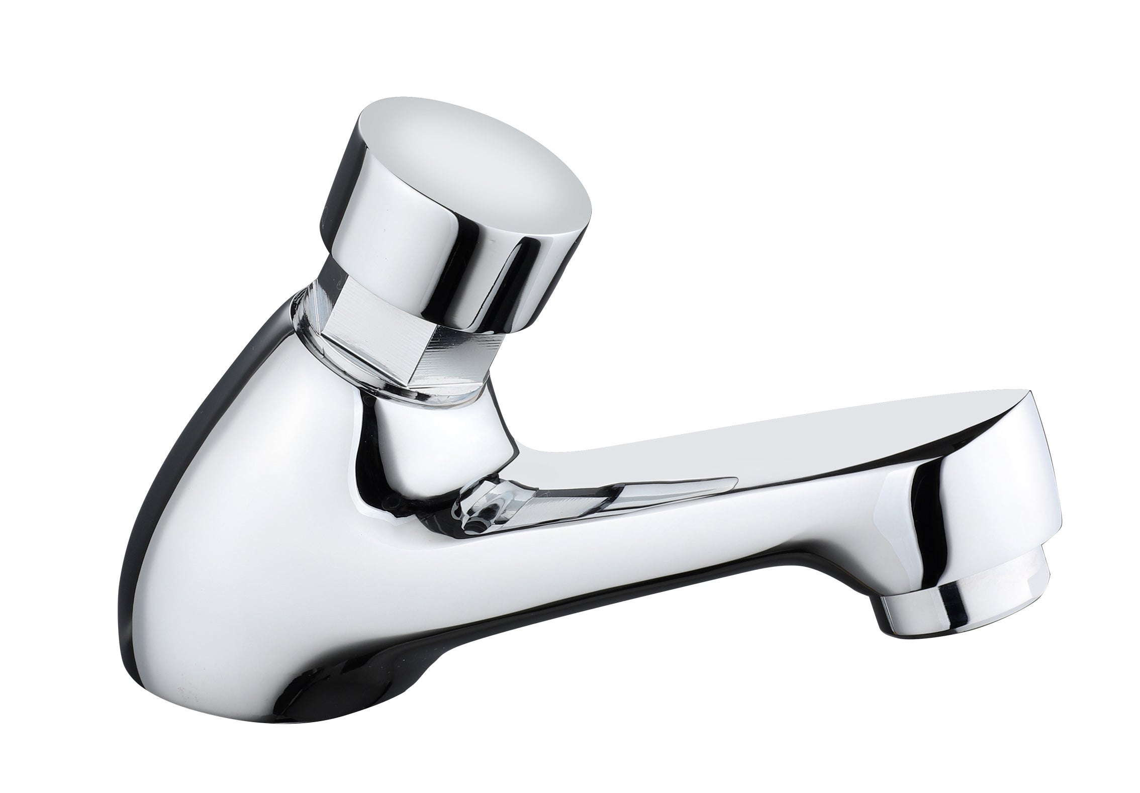 CRISTINA - Robinet Temporisé lave mains Quick luxe chromé eau chaude eau  froide réf. QY23251