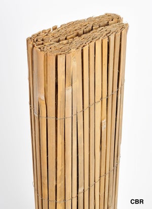 Brise-Vue Bambou Clôture Palissade Coupe-Vent Natte de Demi-Coque Baru (  Hxl )