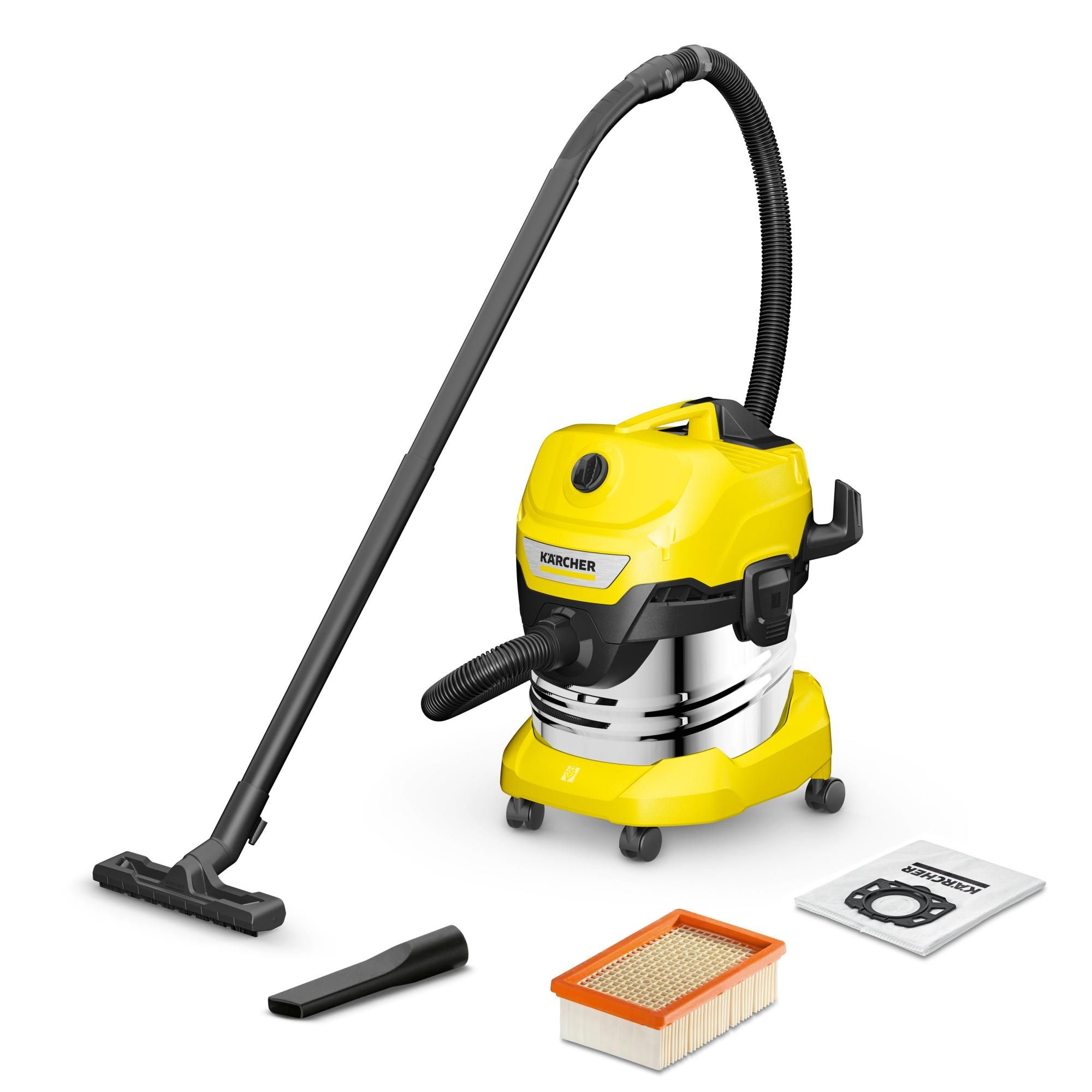 Aspirateur de chantier eau et poussières KARCHER WD4 S V, 21 kPa, 20 l