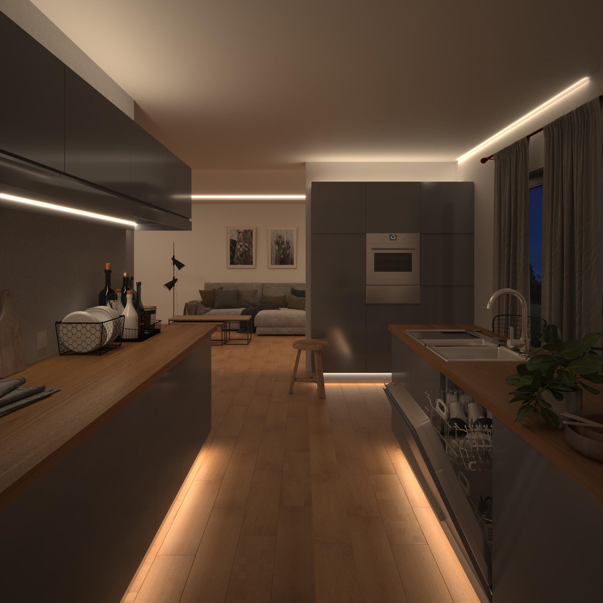 Comment installer un ruban LED dans une cuisine ?