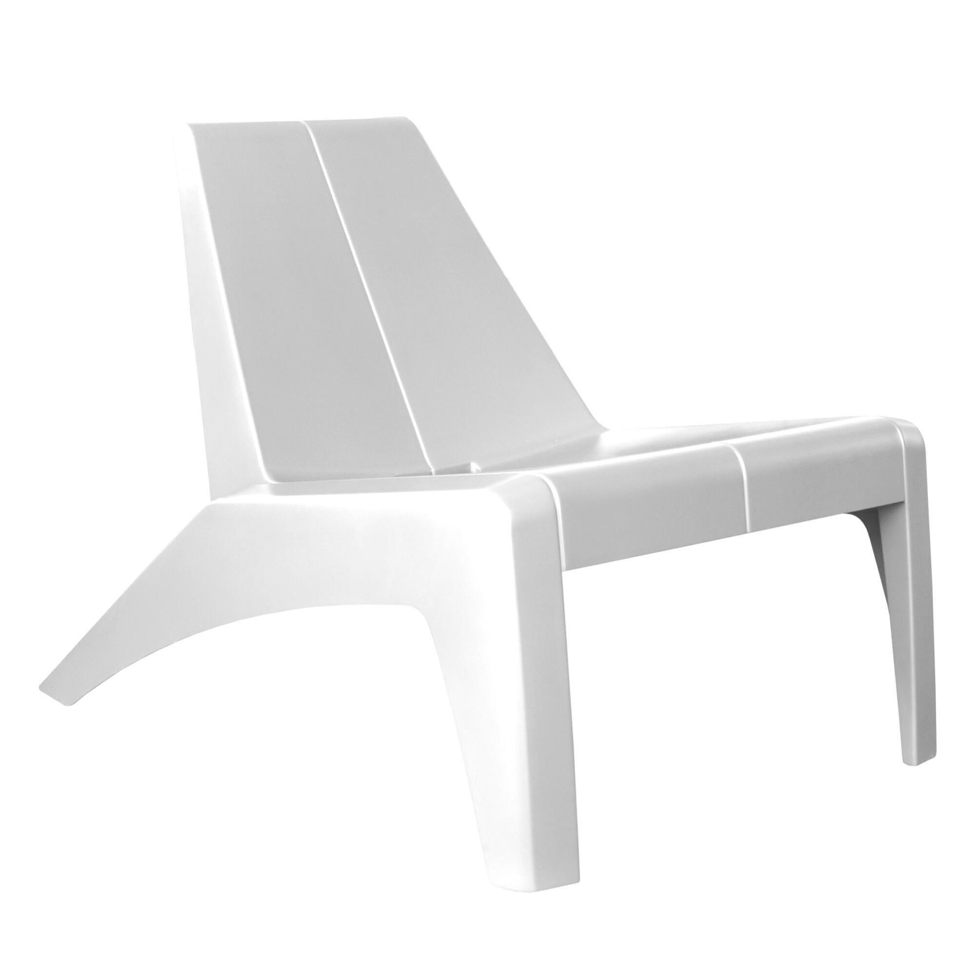 Fauteuil NATERIAL Halios en polypropylène blanc | Leroy Merlin