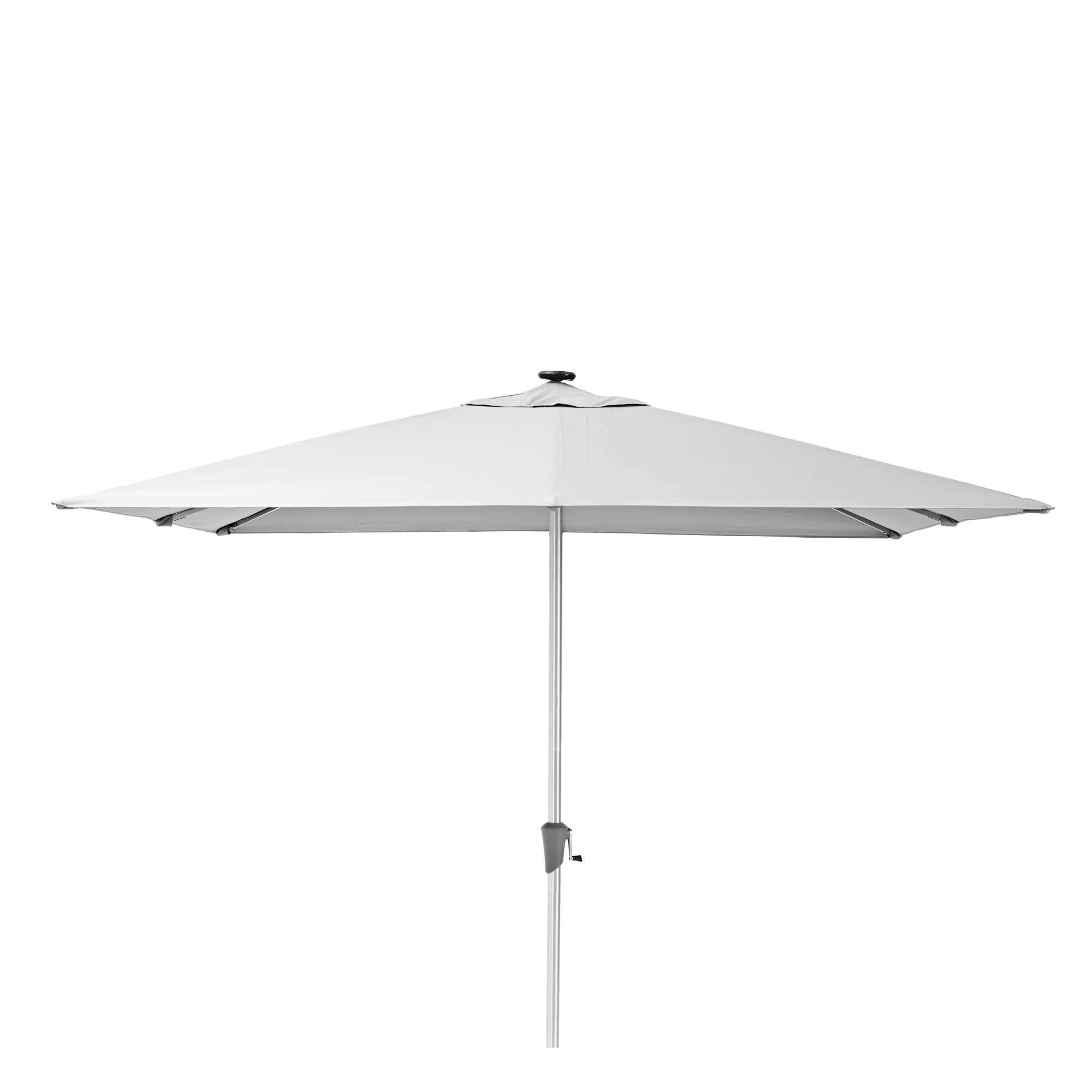 Parasol droit NATERIAL Sonora blanc carré, L.285 x l.285 cm Leroy Merlin