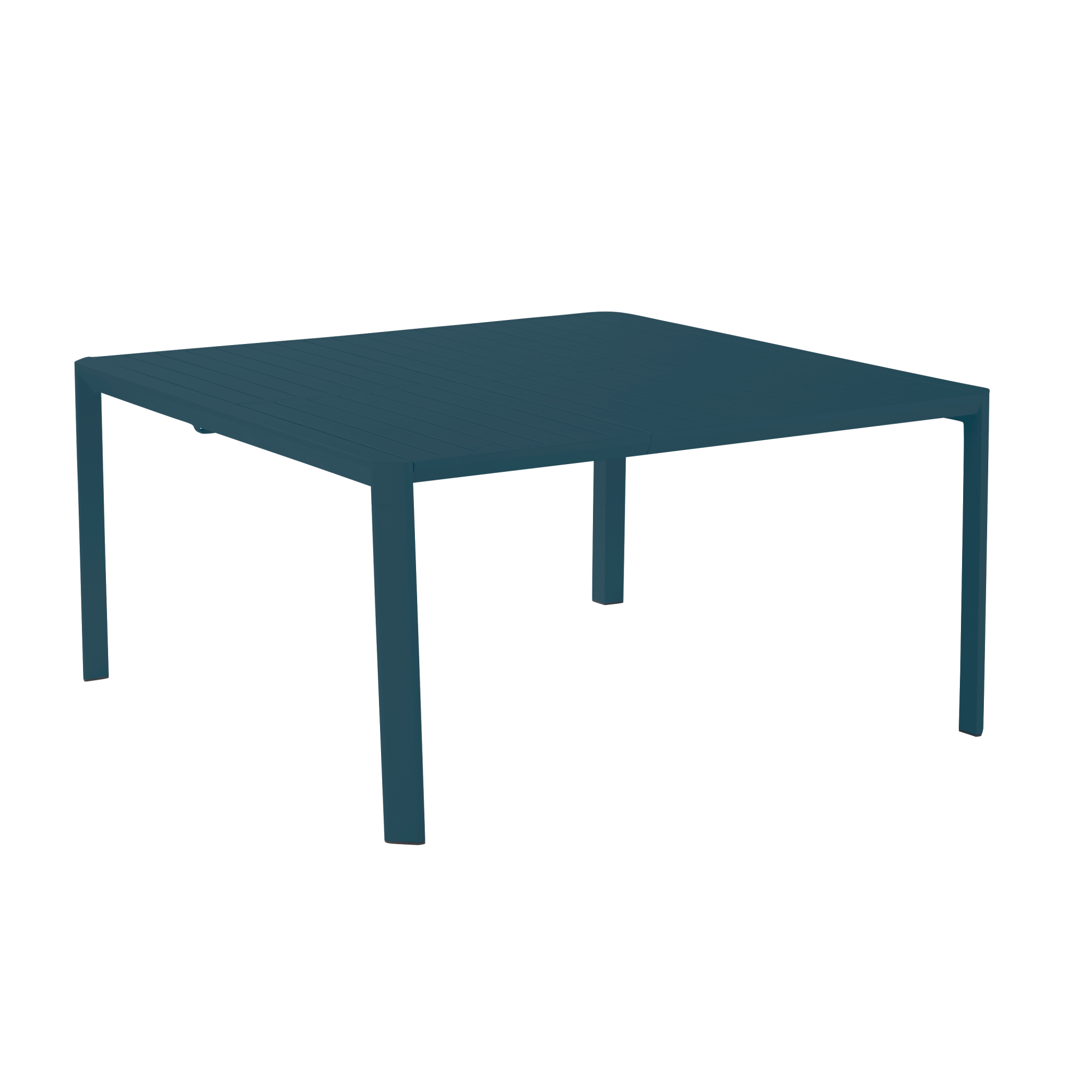 Table de jardin NATERIAL Idaho carré bleu 8 personnes Leroy Merlin