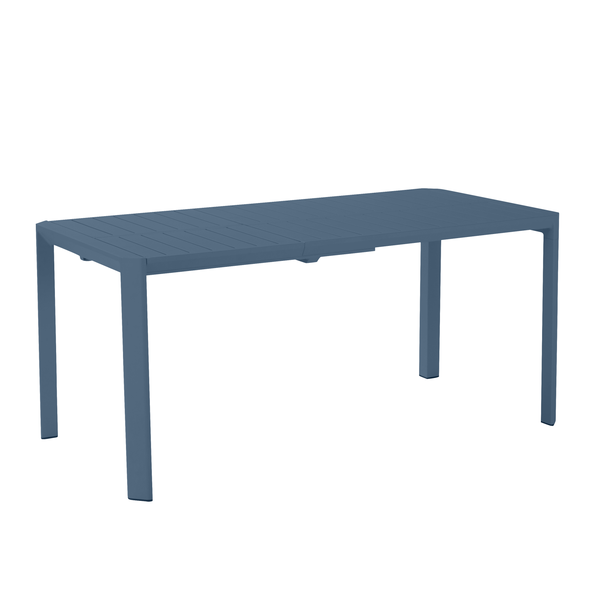 Table de jardin NATERIAL Idaho rectangulaire bleu 6 personnes | Leroy ...