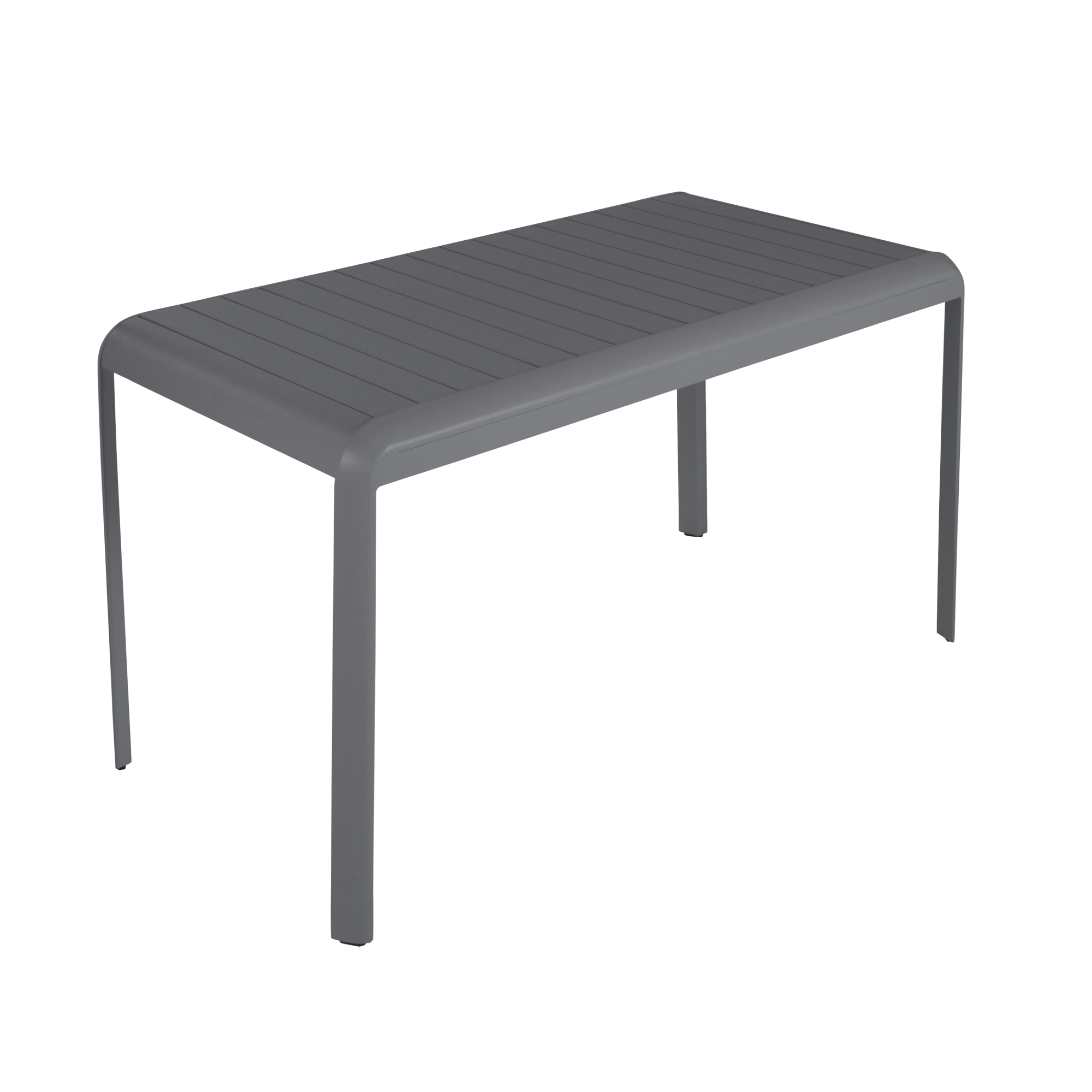 Table de jardin NATERIAL Idaho rectangulaire gris / argent 4 personnes ...