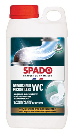 Flacon 1 litre de Décap' choc rénovateur WC SPADO - Entretien des  canalisations