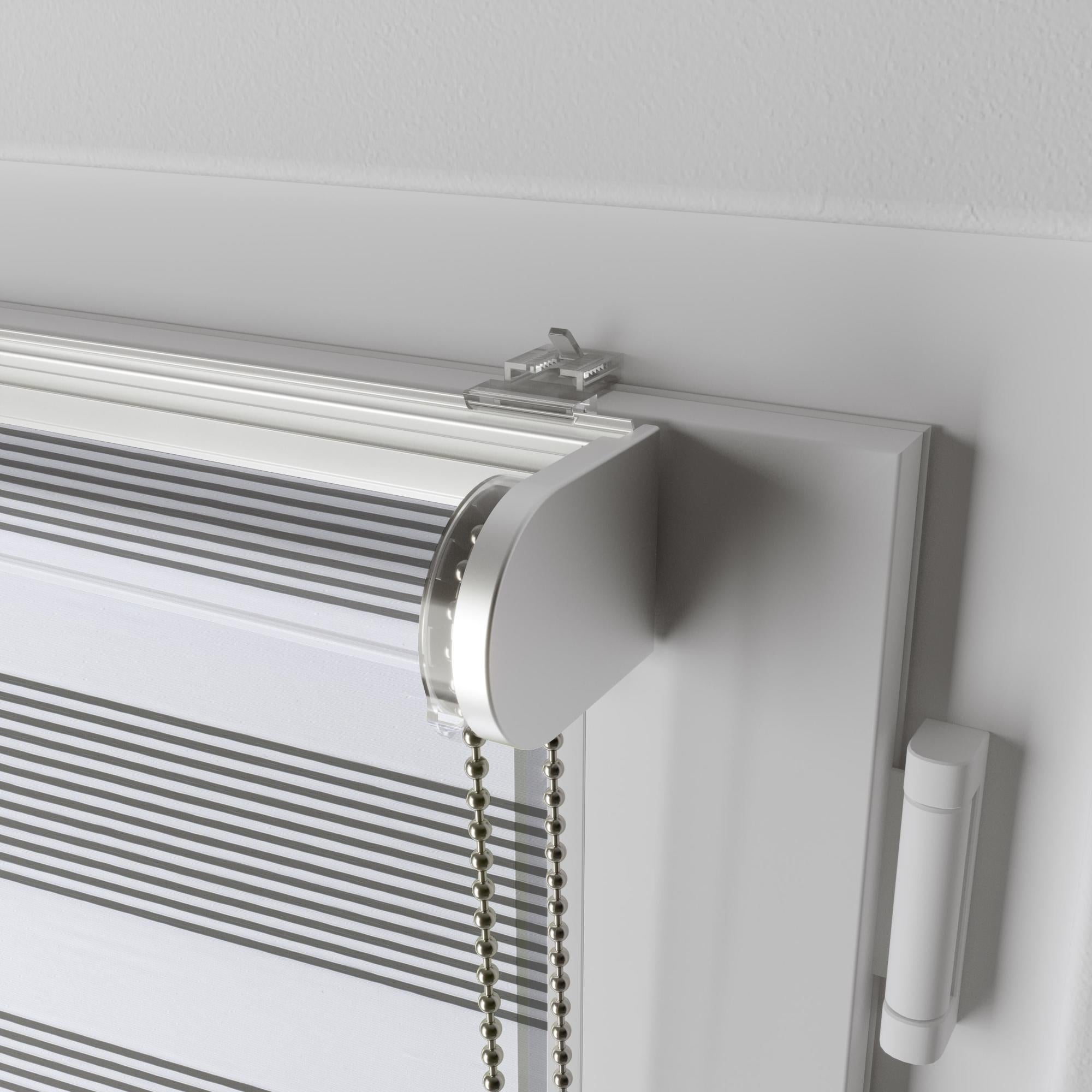 Store enrouleur jour/nuit Athenes gris, l.40 x H.190 cm, INSPIRE