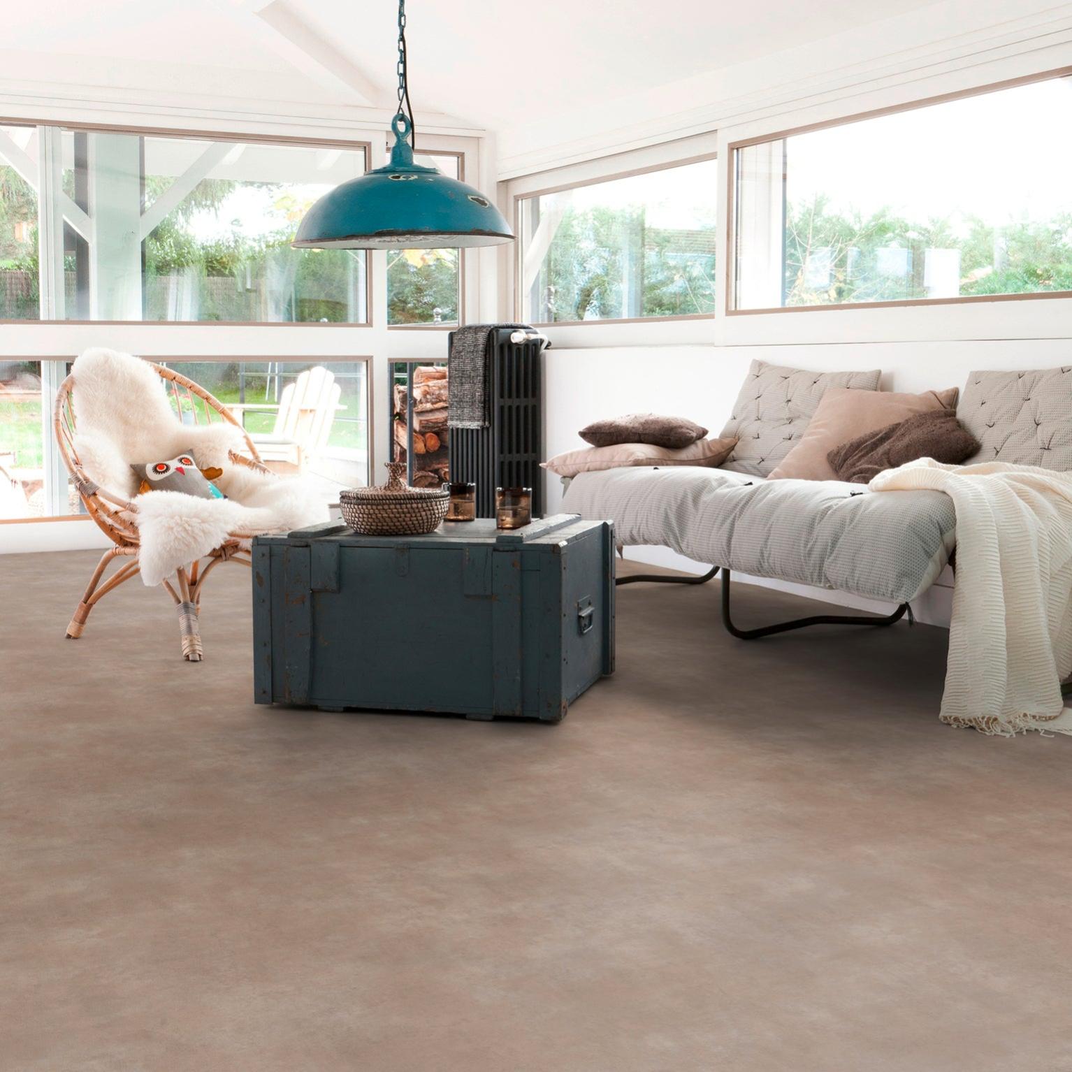 Sol PVC effet béton harlem nature Texline hqr GERFLOR rouleau l.4 m