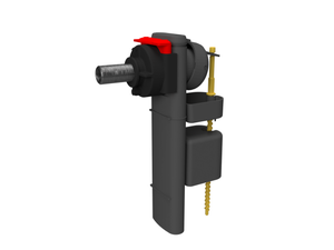 Mécanisme complet WC - Mécanisme universel à câble pour vidage double  chasse/Robinet flotteur d'alimentation latérale - Raccord laiton M12/17  (3/8) 