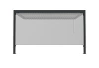 Store façade sans guide TIERAL pour pergola Caleta gris anthracite | Leroy Merlin rideau pour pergola caleta