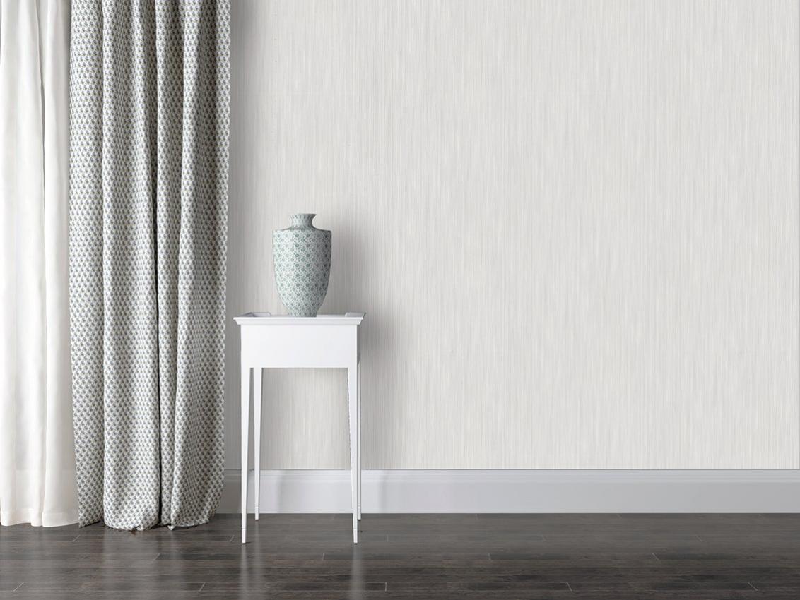 Papier peint intissé Structure fil à fil gris | Leroy Merlin