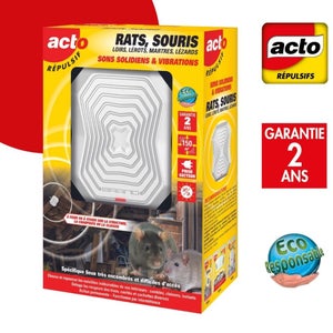 Repousseur électromagnétique 60m² Insectes Rats souris Décamp