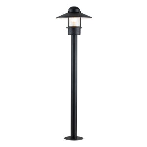 Elstead Lighting - Porche extérieur à 1 lumière, lanterne sur pied, noir  texturé, IP44, E27 - Lampadaire - Rue du Commerce
