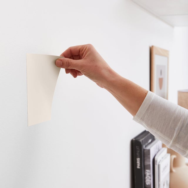 Sticker repositionnable Envie 10x15 cm blanc pleine lune velours