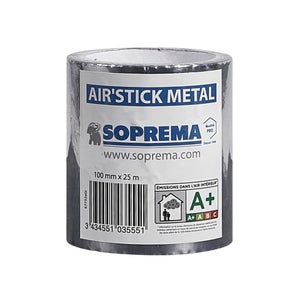 Bande d'étanchéité Extra Adhésive Soprema aluminium 10cm x 5m, ép
