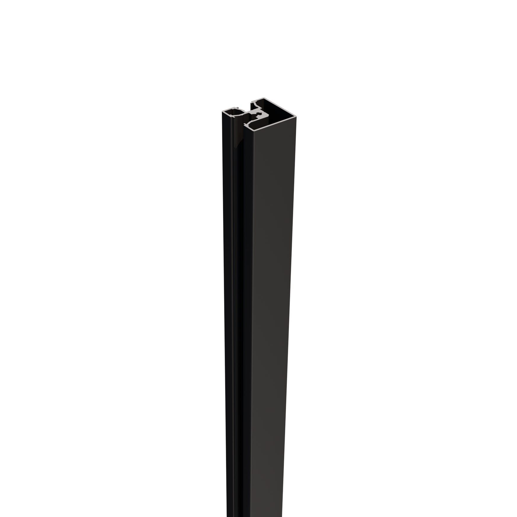 Pied de bureau ajustable space kit noir, H.68 x l.3.6 cm