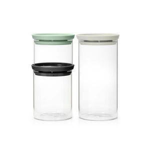 Erlliyeu Lot de 3 boîtes de conservation en verre,1040 ml, 6 pièces (3  récipients avec 3 couvercles verrouillables) Pour micro-ondes,passent au  four et au congélateur, lave-vaisselle : : Cuisine et Maison