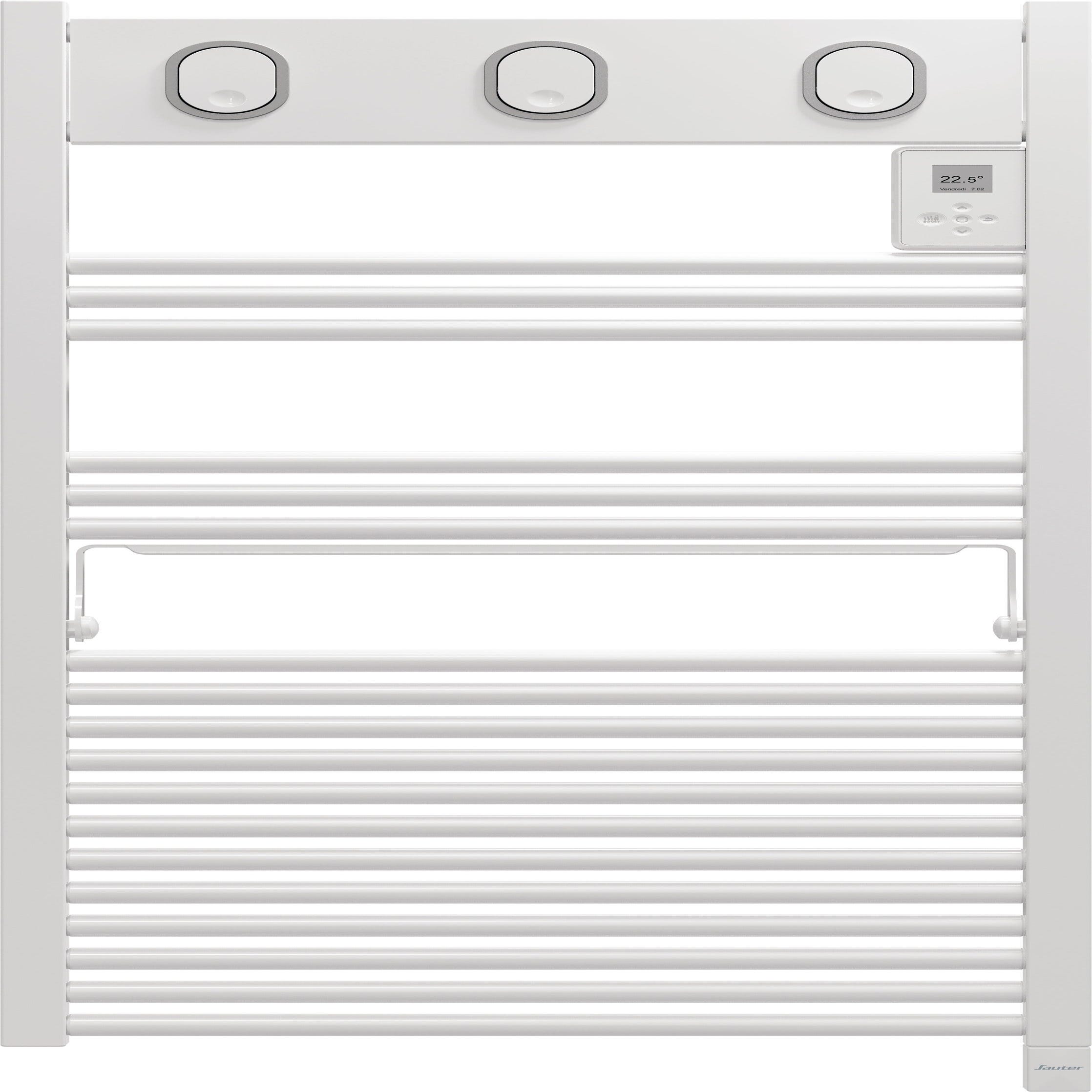 Sèche-serviettes électrique blanc cintré avec soufflerie Lise - 100