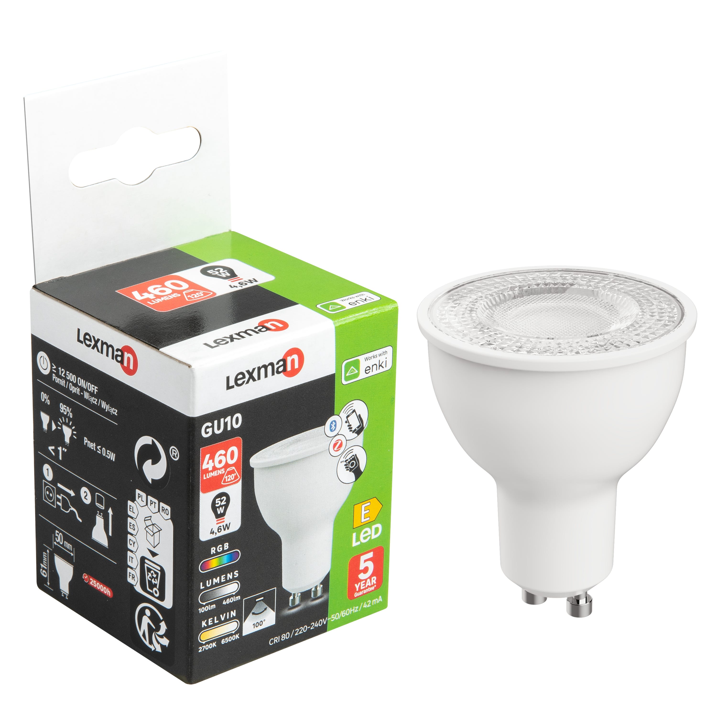 Nedis - Ampoule LED Intelligente Wi-Fi - Blanc Chaud à Blanc Froid - GU10 -  Ampoule connectée - Rue du Commerce