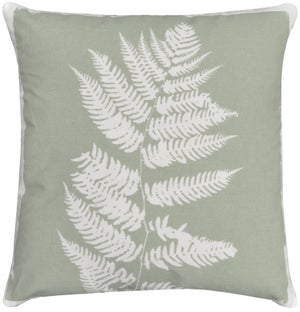 Coussin Lindernia, vert l.45 x H.45 cm INSPIRE