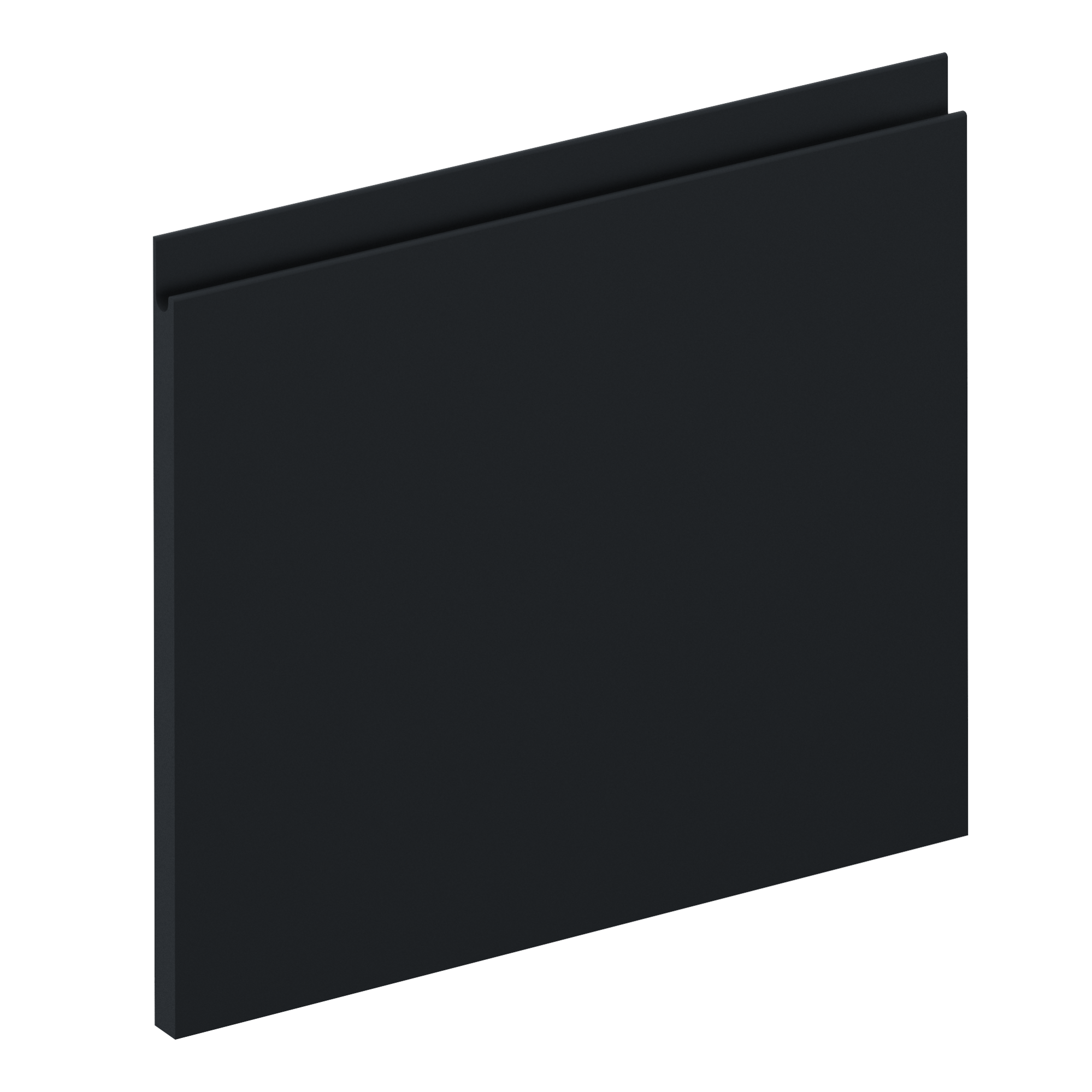 Façade de tiroir de cuisine Tokyo noir mat H.38.1 x l.44.7 cm Leroy Merlin