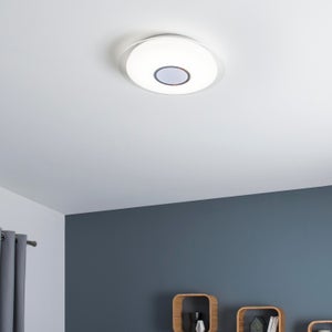 Plafonnier LED SDB RENT en PVC blanc