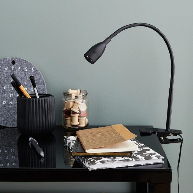 Lampe de bureau à pince, design, acier vert, INSPIRE 420 lm Gao
