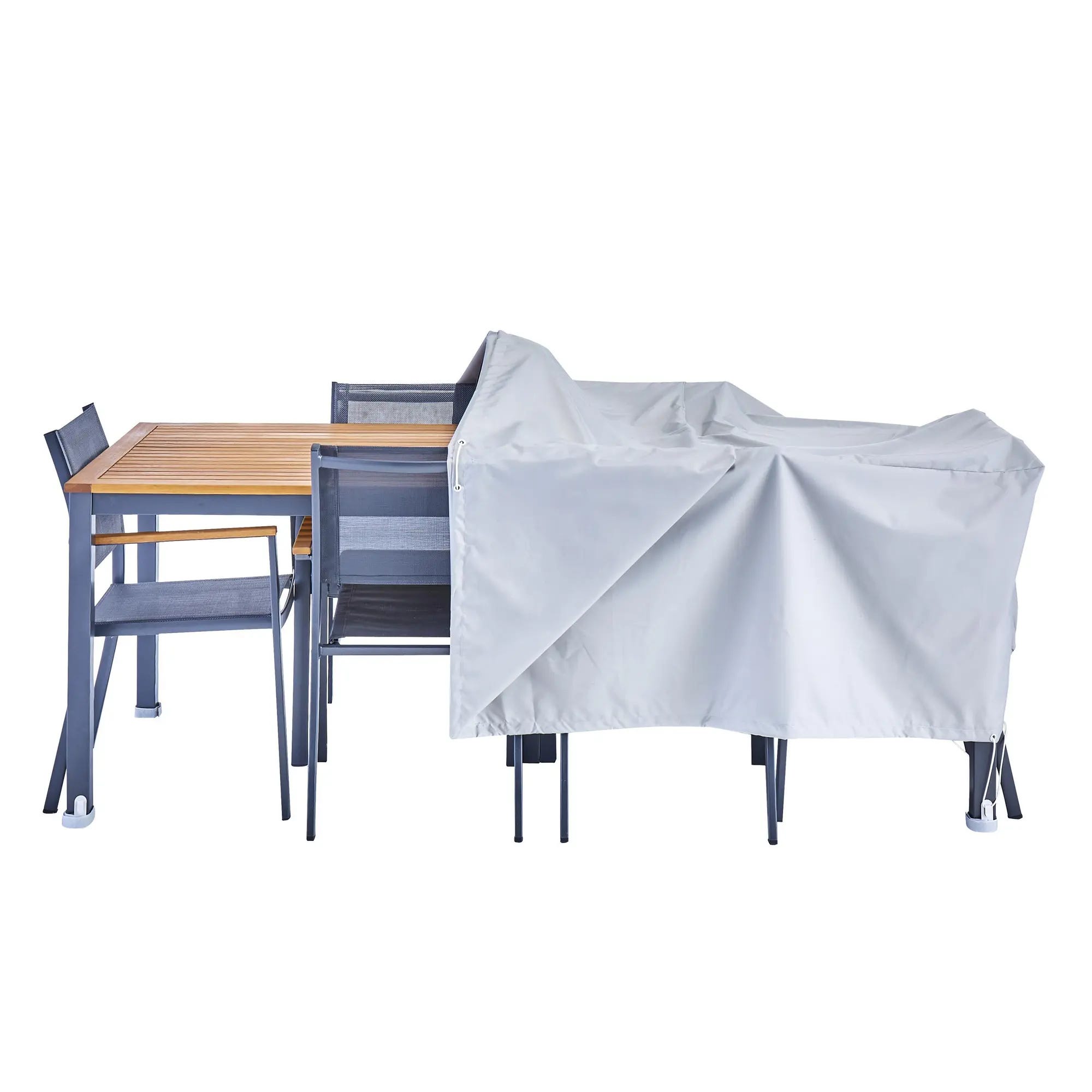 Housse de table déperlante blanc - Table de jardin - Mobilier de