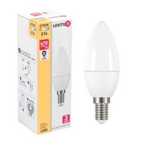 Leroy Merlin 4 Ampoules Flamme à Vis E14 - LED - 4,5W (équi 40W