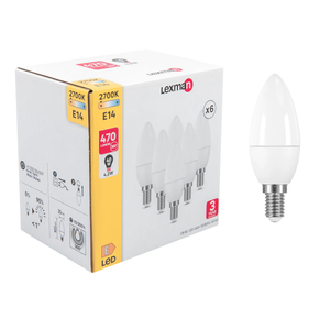 Creative cables - Ampoule LED tubulaire 4,5W E14 Claire Dimmable