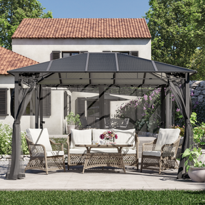 Salon bas de jardin beige Idyll NATERIAL, 5 personnes