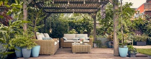 Salon bas de jardin beige Ayamo NATERIAL, 4 personnes