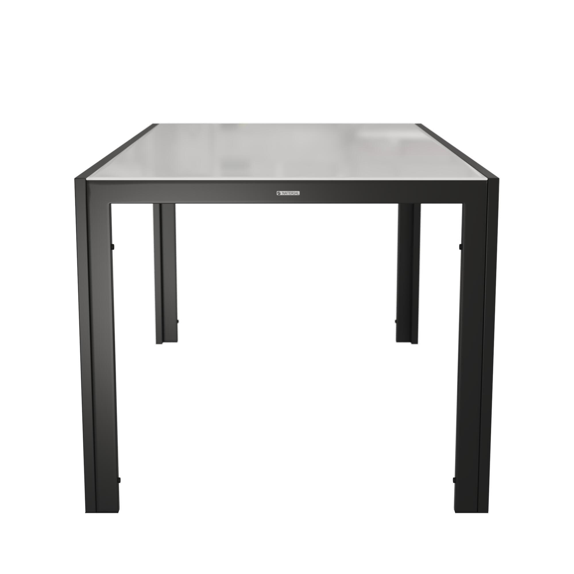 Table de jardin NATERIAL Lyra rectangulaire gris 6 personnes | Leroy Merlin
