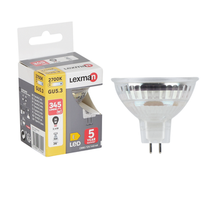 Ampoule LED Dimmable GU10 4.5W 350 lm PAR16 DIM 4058075608337 Blanc Chaud  2700K 36º