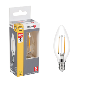 Lampe boule à filament LED E14 dimmable 3W 250 lm 2700K