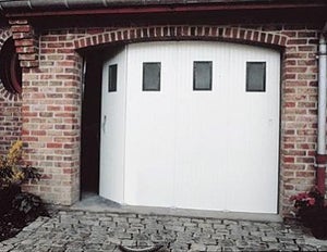 Porte de garage enroulable motorisée PROTECTA AGATHE grise - L.240 X H.200  cm - Mr.Bricolage