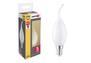 Ampoule LED flamme dépolie E14 4W=400 lumens blanc chaud par 3 FOX LIGHT, 1258996, Ampoule, luminaire et eclairage