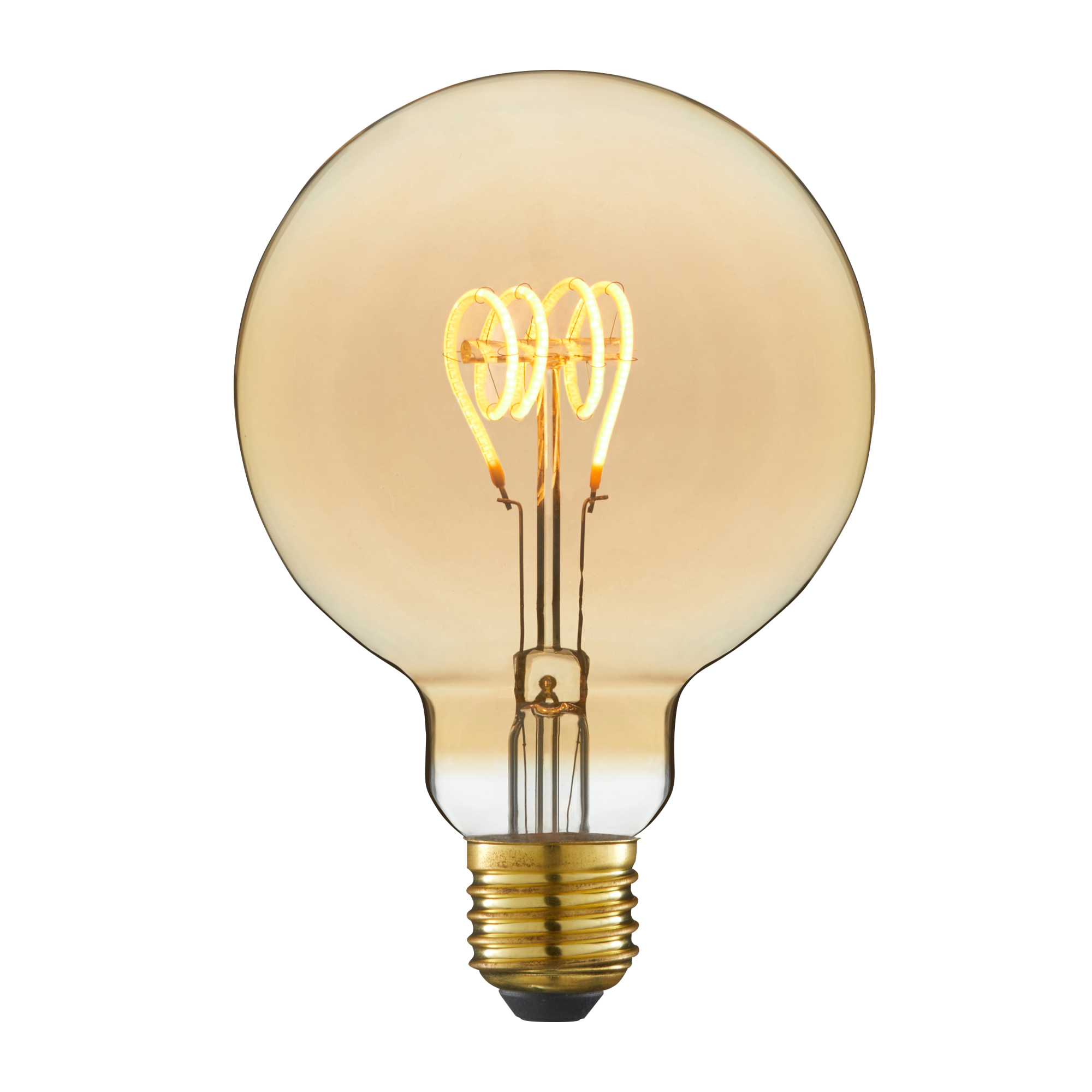 Ampoule led filament déco, globe 95mm E27, 400Lm = 35W, blanc très