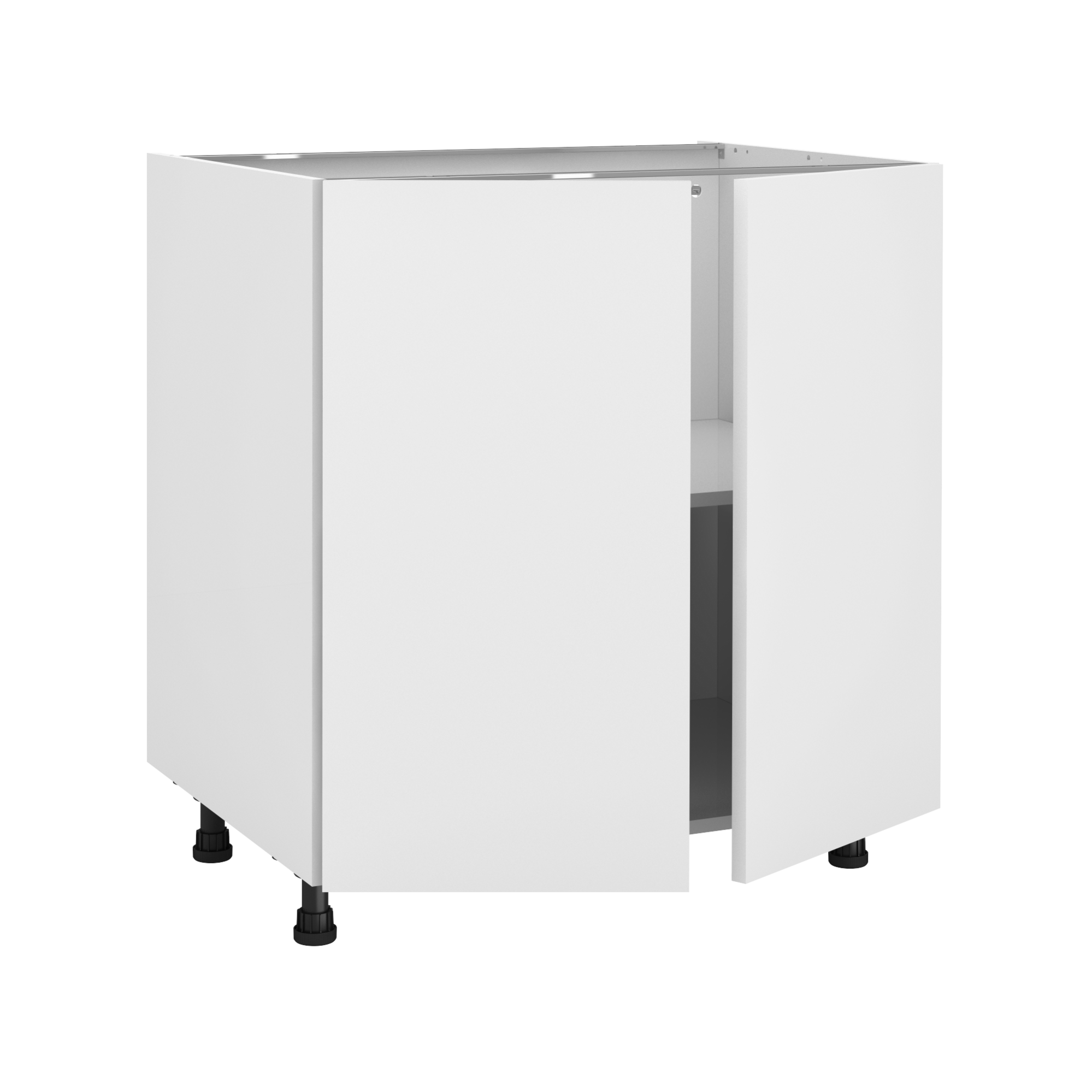 Meuble bas de cuisine Sofia blanc, 2 portes H77xl80 Leroy Merlin