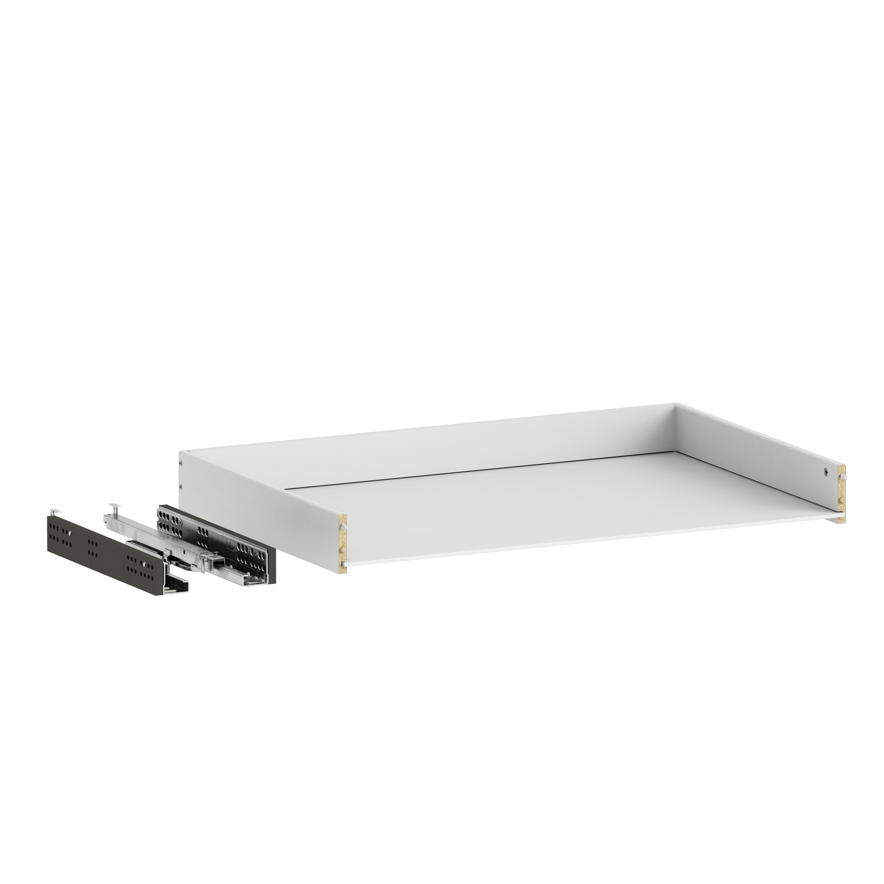 Structure De Tiroir Pour Caisson Spaceo Evo M Blanc H 8 X L 75 2 X P48 Cm Leroy Merlin