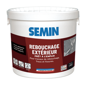 Re-Bouch-Trou Semin, Enduit de Rebouchage Blanc, Allégé en Spray Aérosol  pour Reboucher jusqu'à 30 Trous, Intérieur, 125 ml (3) : :  Bricolage
