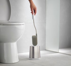 Erreke Brosse WC en Acier Inoxydable avec Support, Brosse Toilette