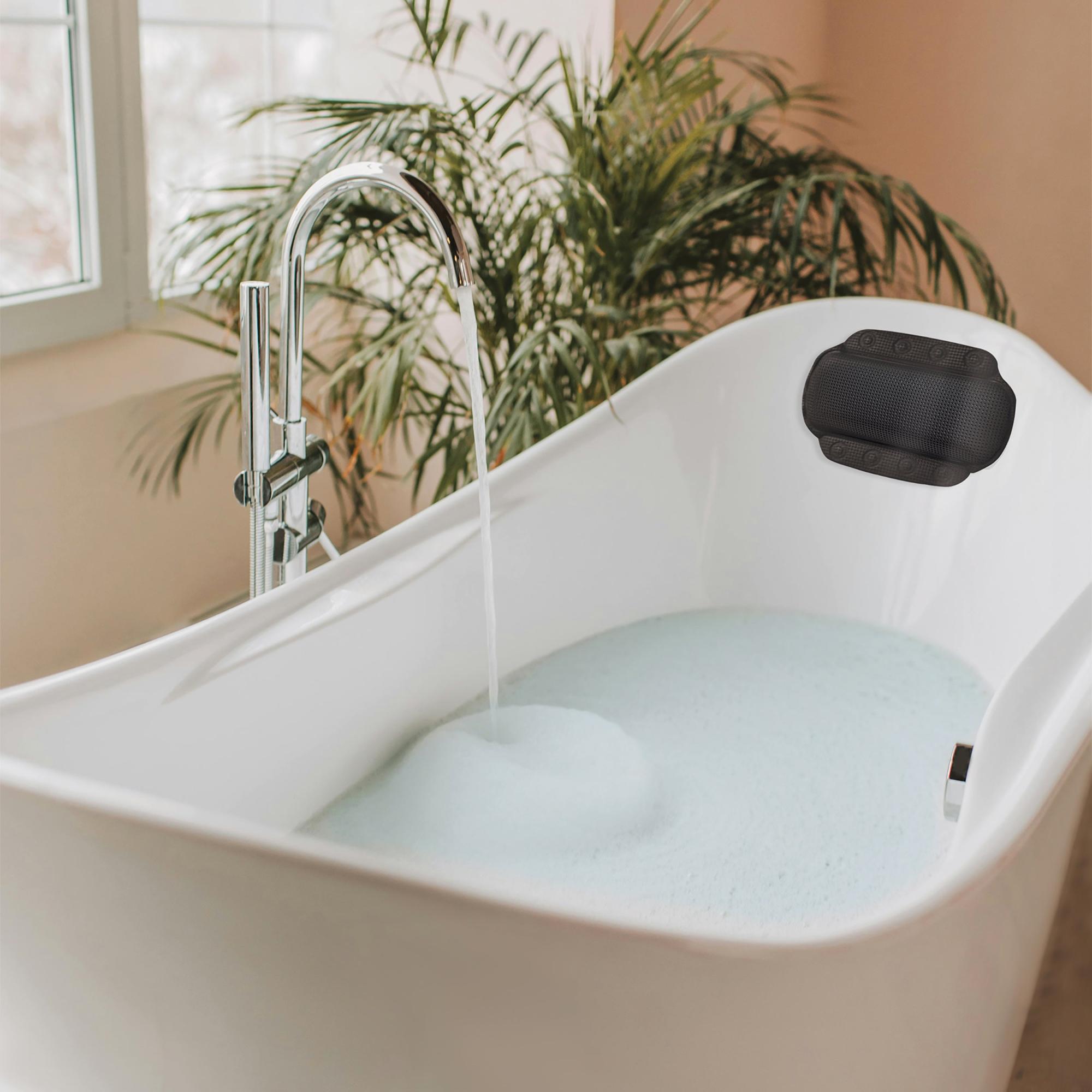 Coussin De Baignoire Ergonomique Pour Spa, 2 Ventouses Puissantes Pour Un Soutien Ferme Blanc 98558032