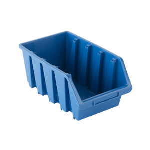 Bac de rangement bleu en plastique - 37L. Colour: blue, Fr