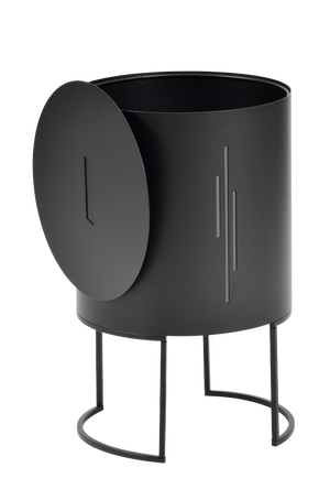 Réservoir à granulés noir, DIXNEUF Titan L.40 X H.63 cm