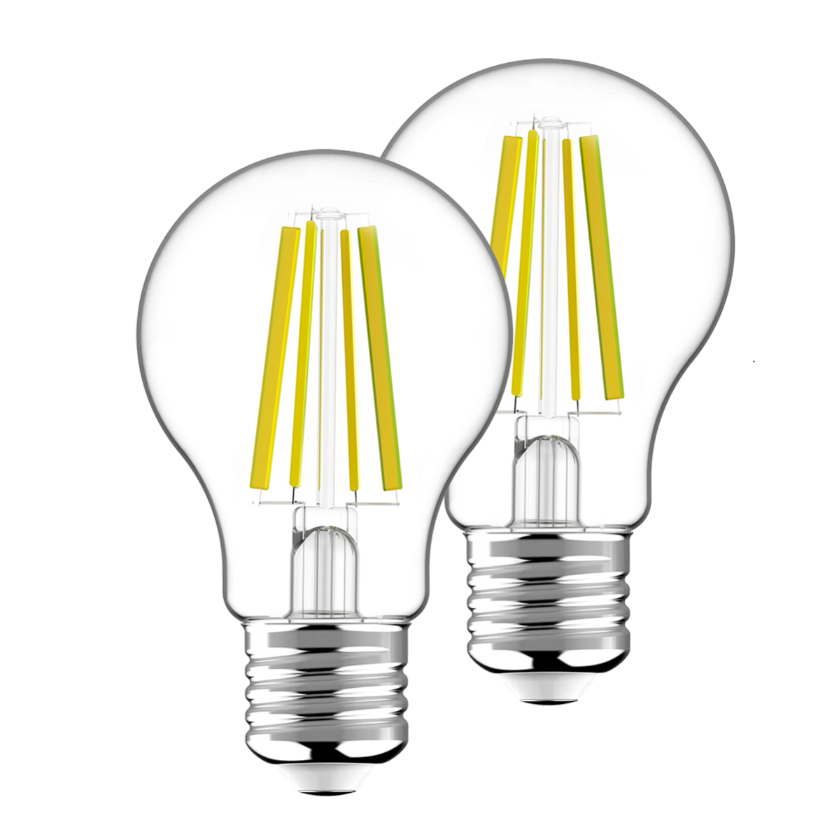 Lot de 2 ampoules led Classe A, E27, 806Lm = 60W, blanc neutre, XXCELL