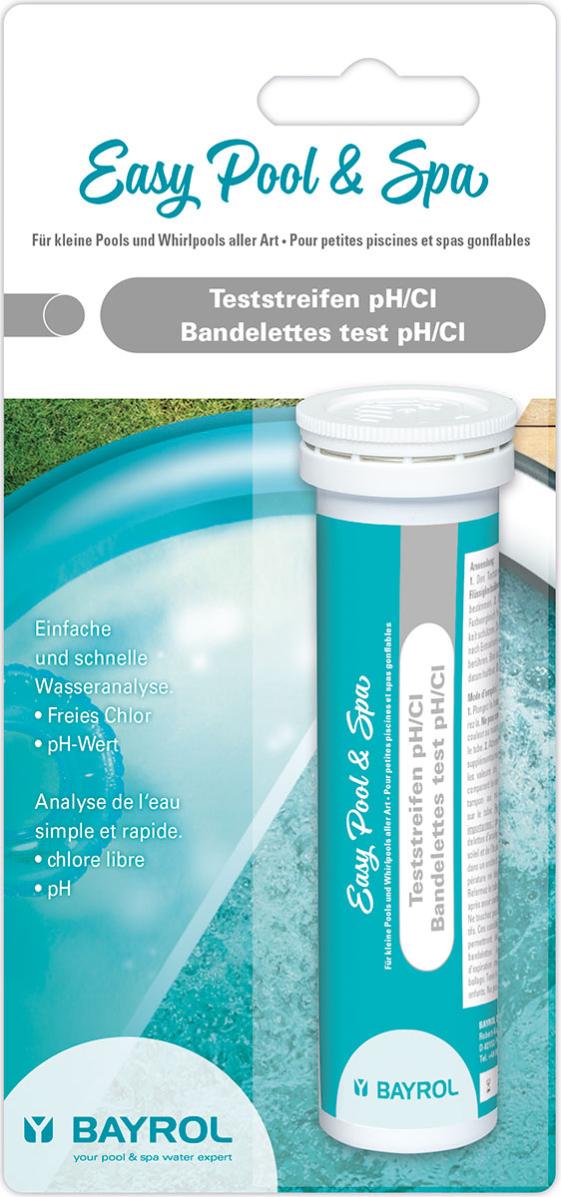 Bandelettes analyse pH/Cl MINI POOL & SPA by BAYROL, 25